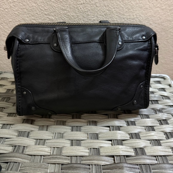 Coach Rhyder Black Leather Small Satchel Crossbody Turnlock Bag w/ Strap 33690 - Picture 12 of 16